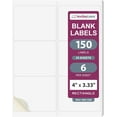 thumbnail image 1 of duomi-Laser/Ink Jet White Labels (4" x 3-1/3" - 6 Per Page | 150 Labels), 1 of 4
