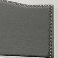 thumbnail image 4 of Ember Interiors Upholstered Arched Bed with Nailhead Trim, Stone, King, 4 of 5