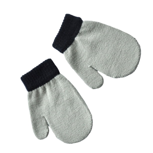 Manoplas para niños Sonducket de estilo Simple invierno gris claro