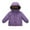 Purple, variant on Kids Boys Winter Coat Thicken Fleece Lined Warm Puffer Jacket Zip up Hooded Fleece Coat Winter Clothes Waterproof Outwear Coats with Pockets