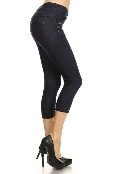 Denim Jegging Capris