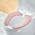thumbnail image 3 of Clearance! Tunhigl Toilet Seat Cushion Fall And Winter Thickened Thermal Insulation Toilet Seat Paste Paste Type Toilet Seat Universal Toilet Seat A Set Of Two Piece, 3 of 6