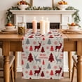 thumbnail image 2 of Christmas Tree Table Runner 48 Inches, Red Black Buffalo Plaid Xmas Elk Snowflake Bed Runner Dresser Scarves Tabletop for Indoor Outdoor Parties/Ceremony/Banquet, 13" x 48", 2 of 8