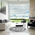 thumbnail image 6 of Ahgly Company Indoor Square Patterned Platinum Silver Gray Area Rugs, 8' Square, 6 of 6