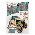 thumbnail image 3 of Ambesonne Cars Tablecloth Rectangular Table Cover, Limitless Speed Advert, 52"x70", Sand Brown Blue Grey, 3 of 4