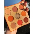 thumbnail image 4 of Paleta de sombras de ojos HUOGUO, 9 colores, coco, melocotón brillante, mate, 4 of 5