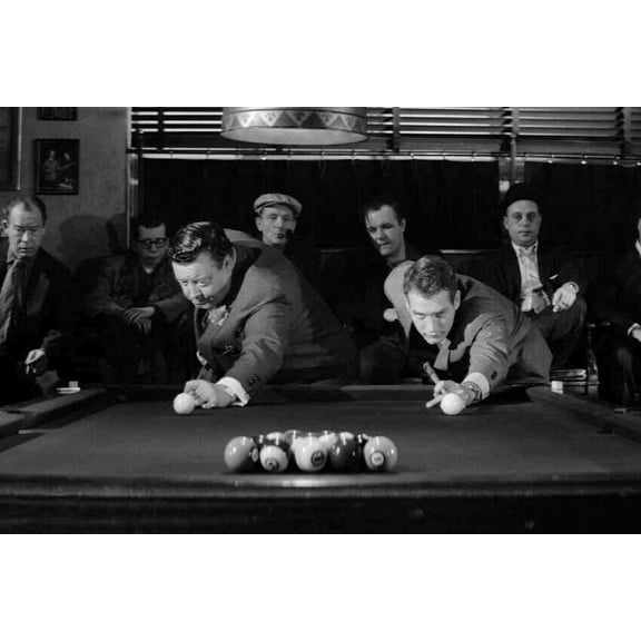 The Hustler Paul Newman jackie Gleason shoot pool 24x36 inch movie poster
