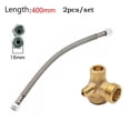 thumbnail image 1 of 2Pcs Air Compressor Check Valve 400Mm Hex Nut Intake Tube With 3-Port Brass 20X16X10Mm Replacement Accessories, 1 of 8