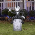 thumbnail image 2 of Halloween Inflatable Jack Skellington on Tombstone, 2 of 6