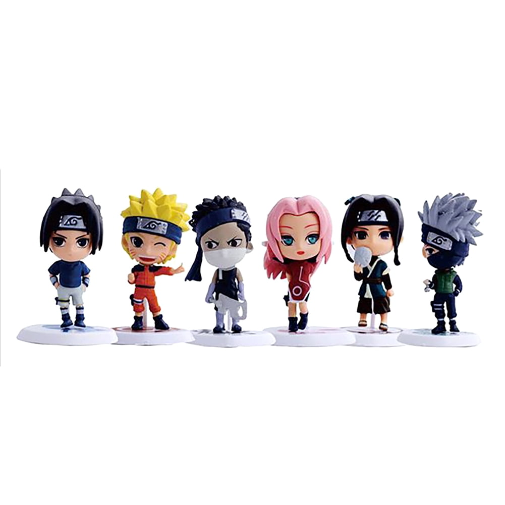 Naruto Figures 2.8\\\"3.2\\\" PVC Uzumaki Naruto Uchiha Madara Toys 6pcs/set
