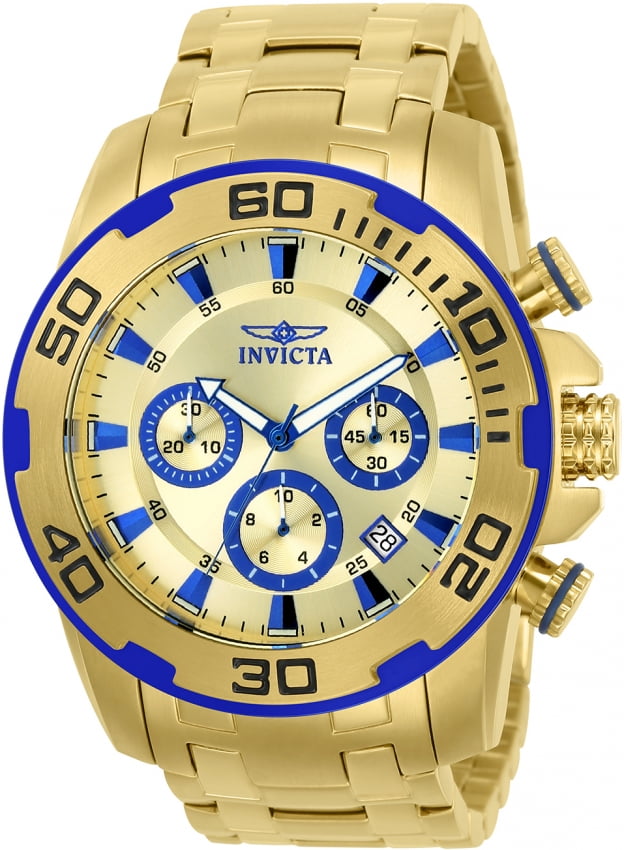 gold invicta pro diver