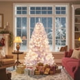 thumbnail image 5 of YYAo 6FT Pre-lit Christmas Trees with 688 Branch Tips, Tree Decoration with Multi-Colored Reflective Films for Christmas Decoration, Holiday, Party, Purple, 5 of 8