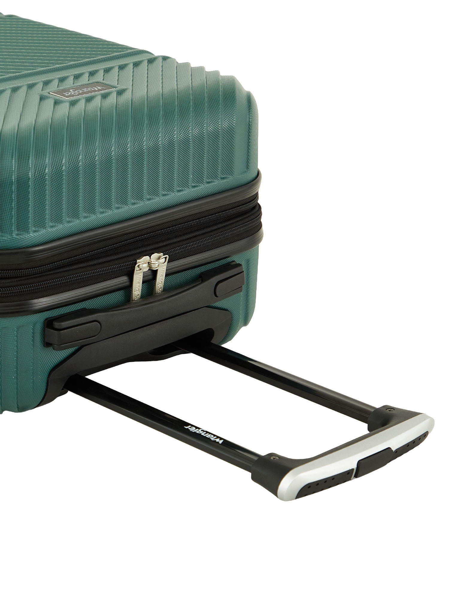 Wrangler 20-inch Expandable Hardside Carry-on Spinner Luggage, Hunter Green