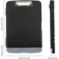 thumbnail image 2 of NOGIS Plastic Clipboard with Storage, High Capacity Nursing Clipboards with Pen Holder, Slim Clipboard Storage Box with Heavy Duty Clips, Clipboard Folder Side-Opening, Black, 2 of 7