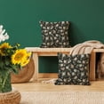 thumbnail image 3 of Vintage Flower Pillow Covers 18x18 Set of 2 Rustic Old Style Cute Small Daisy Floral Black Cream Decorative Throw Pillows Outdoor Farmhouse Bird Pillow Covers, 3 of 6