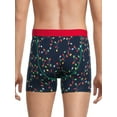 thumbnail image 2 of Holiday Time Men's Holiday Print Stretch Boxer Briefs, Sizes S-XL, 2 of 3