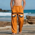 thumbnail image 2 of Pantalon pour Filles Imprimé Décontracté de Plage avec Poches 100 % Polyester, 2 of 9