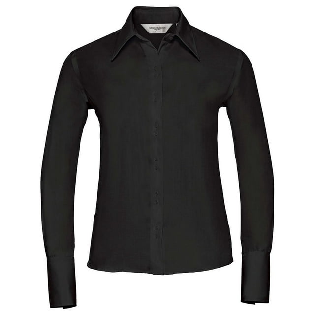 Russell Collection Chemise à Manches Longues Sans Repassage Ultime pour Femmes
