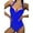 Green, variant on successthop Womens Bathing Suits Strap Halter V Neck One-Piece Backless Monokinis Solid Retro Vintage Romper Swimming Suits Modest High Cut Bikinis Tankinis for Holiday, Travel and Seaside