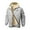 Light Gray, variant on Men's Embroidered Hooded Pullover Lined Jacket for Warm Winter Outdoor Casual Wear Soft Comfortable Lightweight Sweatshirt Oversized Pullover Long Sleeve Crewneck Casual Tops