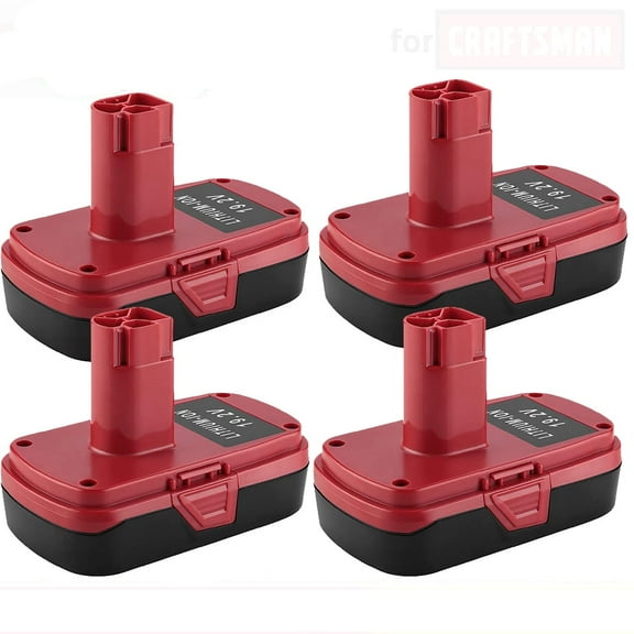 4 Packs 3.6Ah 19.2V DieHard C3 Battery Compatible with Craftsman 19.2 Volt Battery Lithium ion 11375 11376 130279005 130279003 130279017 315.115410  315.PP2011 315.PP2020