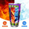 thumbnail image 5 of Saiise Geometry Dash Print Tumbler 20 Oz Stainless Steel Vacuum Insulated with Straw Coffee Cup for Home,Office,Outdoor Works Great for Ice Drinks and Hot Beverage, 5 of 8