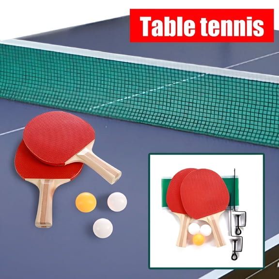 BESTSKY Portable Table Tennis Net Bracket Ping-Pong Paddles Kit Set