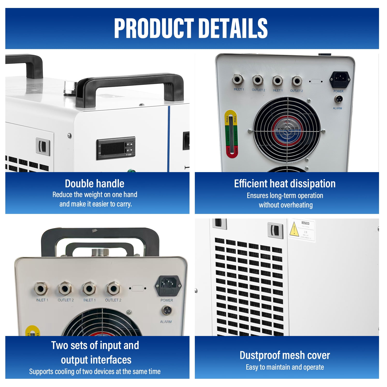 Mulaxen Cold Plunge With Chiller Large Capacity Cold Plunge Water Chiller Water Chiller with Viewing Window Industry For Winter & Summer Use honest