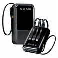 thumbnail image 1 of Mini Power Bank Genérico PB10000 Portátil Negro 10000mAh con Cables y Linterna, 1 of 5