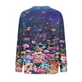 thumbnail image 5 of Sudadera estampada con cuello redondo y manga larga para mujer a la moda Fridja bvmnju676, 5 of 5
