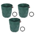 thumbnail image 2 of 3 Pcs Sacs pour Déchets de Cour, Sacs de Jardinage Réutilisables Robustes, Sacs pour Feuilles de Pelouse avec Poignée, Sacs de Recyclage pour la Collecte des Déchets de Feuilles de Jardin de Camping, 2 of 7