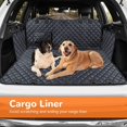 thumbnail image 3 of SUSWIM Dog Car Seat Cover for Pets 100% Waterproof Seat Cover Hammock  Scratch Proof Nonslip Durable Soft Back Seat Covers for Cars Trucks and SUVs, 3 of 7