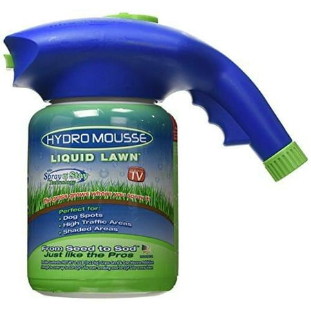 Hydro Mousse - Liquid Lawn Fescue Hydroseeding Kit, Covers up to 100 sq. (Best Lawn Care App)