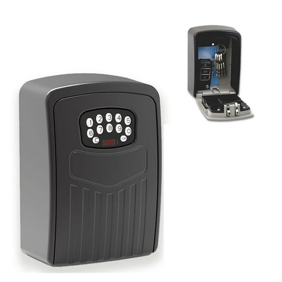 Fingerprint or Password Safe Key Box Bluetooth Storage Lock Box Smart Life App Wall Mount Security Anti-theft Lockbox ,Maximum Protection