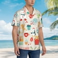 thumbnail image 3 of Disketp Hawaiian Shirts For Men,Christmas And New Year Print Mens Casual Short Sleeve Button Down Shirts Beach Shirt, 3 of 7