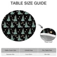 thumbnail image 6 of Black Christmas Tree Pattern Round Fitted Tablecloth with Elastic Edge,Dining Table Cover Waterproof,Outdoor Round Tablecloth for Camping,Dining,Indoor and Outdoor, 6 of 7