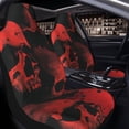 thumbnail image 4 of Goofa Red And Black Abstract Skull Printed Car Seat Covers, Automotive Seat Covers for Cars Trucks and SUVs, Quick Setup Universal Fit Elastic Seat Covers-1, 4 of 6