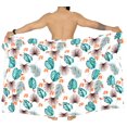 thumbnail image 5 of LA LEELA Men's Standard Beachwear Sarong Pareo Wrap One Size White-Z238 Summer Vacation Party, 5 of 5