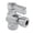 Chrome, variant on Kingston Brass KF4320PB 1/2-Inch Sweat x 3/8-Inch O.D. Comp Angle Shut-Off Valve in Polished Brass