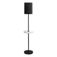 thumbnail image 1 of Lighting - 62"h - Floor Lamp - Usb Port Included - Black Metal - White Marble, 1 of 3