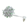 thumbnail image 3 of Novelty Lights 50 Light Green LED Christmas Mini Light Set (White Wire, 25 Feet), 3 of 8
