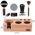 thumbnail image 1 of Tamper Station,Tamper Station Tamper Puck Espresso Kit Station Espresso Coffee Bar Include Wooden 1 Espresso Stirrer And Screen Stirrer In 1 Wooden Station 6 Espresso Tamper Puck Screen Brush Coffee, 1 of 6