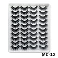thumbnail image 1 of False Eyelashes Faux Mink Lashes 20 Pairs Long Dramatic Fluffy Volume Natural Fake Eyelashes Value Pack MC-13, 1 of 5