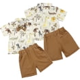 thumbnail image 2 of YTDSCS Toddler Baby Boys Girls 2Pcs Print Shirt Set 2M-5Y Kids Summer Gentleman Clothes Tops Shorts Set Baby Clothes Outfits, 2 of 9