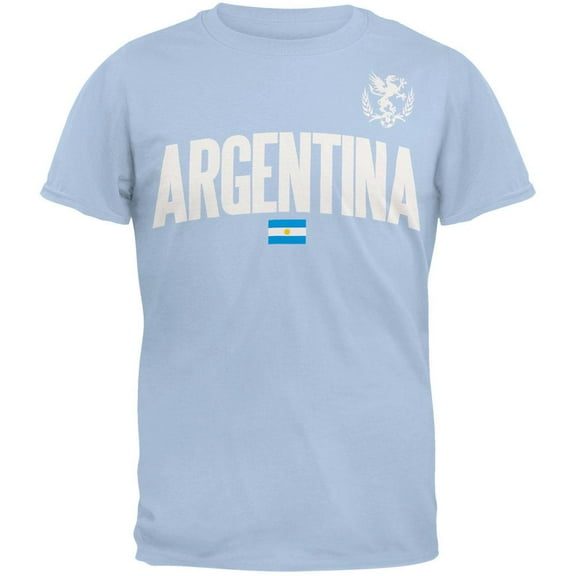 Argentina Flag Soccer T-Shirt - X-Large