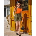 thumbnail image 5 of Arshiner Girls Shirts Ruffle Short Sleeve Summer Cute Casual Crewneck Tops Blouse Tee, 5 of 6