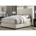 thumbnail image 1 of PRI Contemp Shelter Queen Upholstered Headboard in Cream, 1 of 2