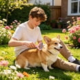 thumbnail image 6 of FEOLGEHLY Pet Dematting Comb for Dogs Cats - Undercoat Rake Deshedding Brush with Stainless Steel Rounded Tips, Non-Slip Handle, Gentle on Skin, Tool for Long Short Hair Breeds (Pink), 6 of 7