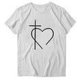 thumbnail image 3 of Njagoc3 Womens Christian Heart Print T-Shirt Crewneck Top for Church & Daily Wear (Soft Premium Cotton), 3 of 3