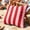 F, variant on Outdoor Waterproof Pillow Cover 18x18 - Geometric Stripe Decorative Cushion Case Patterned Square Throw for Sofa Couch, Patio, Garden